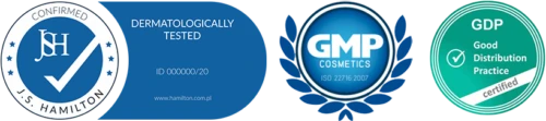 Liver Complex quality certifications — J.S. Hamilton, GMP Cosmetics, GDP certified