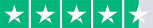5 star Trustpilot rating