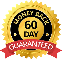 60-day money-back guarantee seal