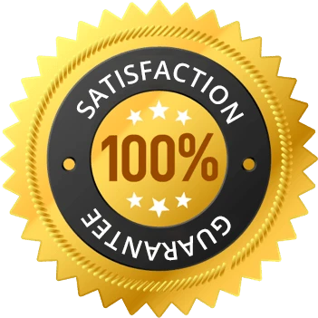 100% satisfaction guarantee